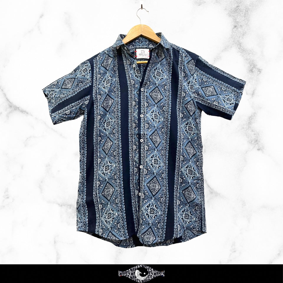 Dark Blue Printed Shirt
